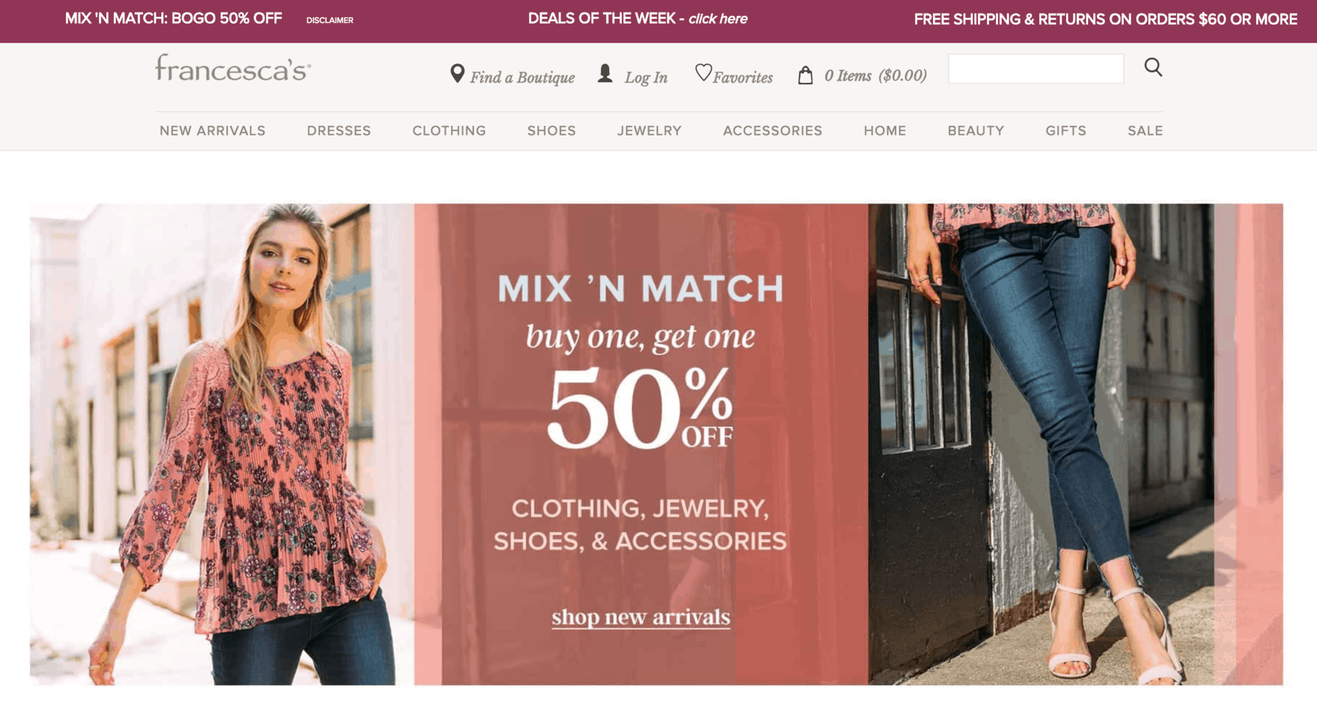 discount clothing websites usa