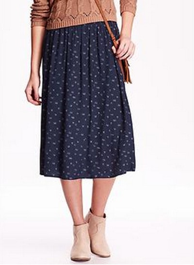 Fabulous Find Of The Week: Old Navy Midi Skirt - College Fashion