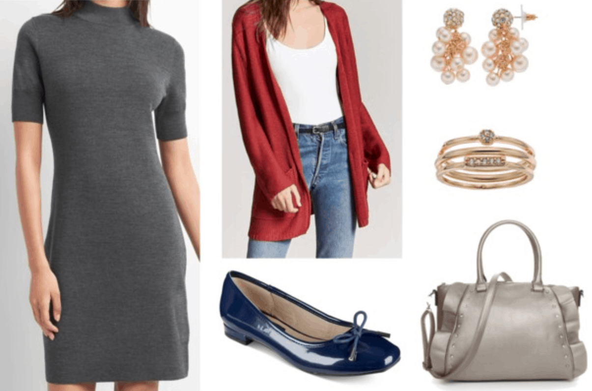 HOW TO STYLE : A Basic Grey Sweater Dress 4 Ways + LOOK BOOK 