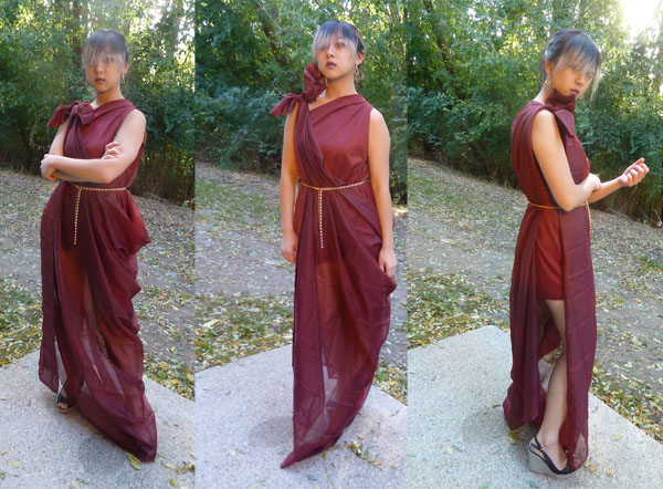 DIY Costume Tutorial: No-Sew Draped Goddess Gown - College Fashion