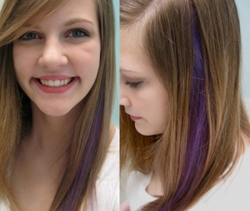 A Manic Panic Experiment: Purple Hair Streak - College Fashion