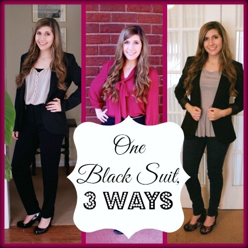 3 Chic Ways to Style a Black Suit - College Fashion