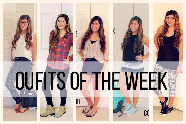 Outfits of the Week: My Monday Through Friday Style - College Fashion