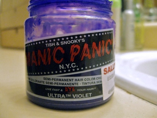 A Manic Panic Experiment Purple Hair Streak College Fashion