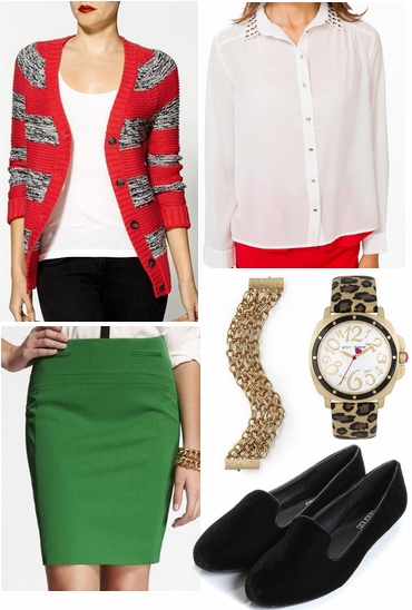 Color Combo to Wear Red + Green
