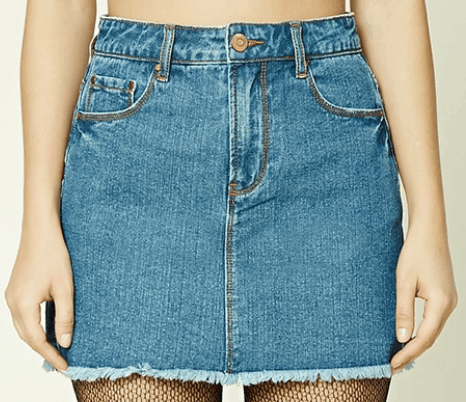 forever 21 jeans skirt