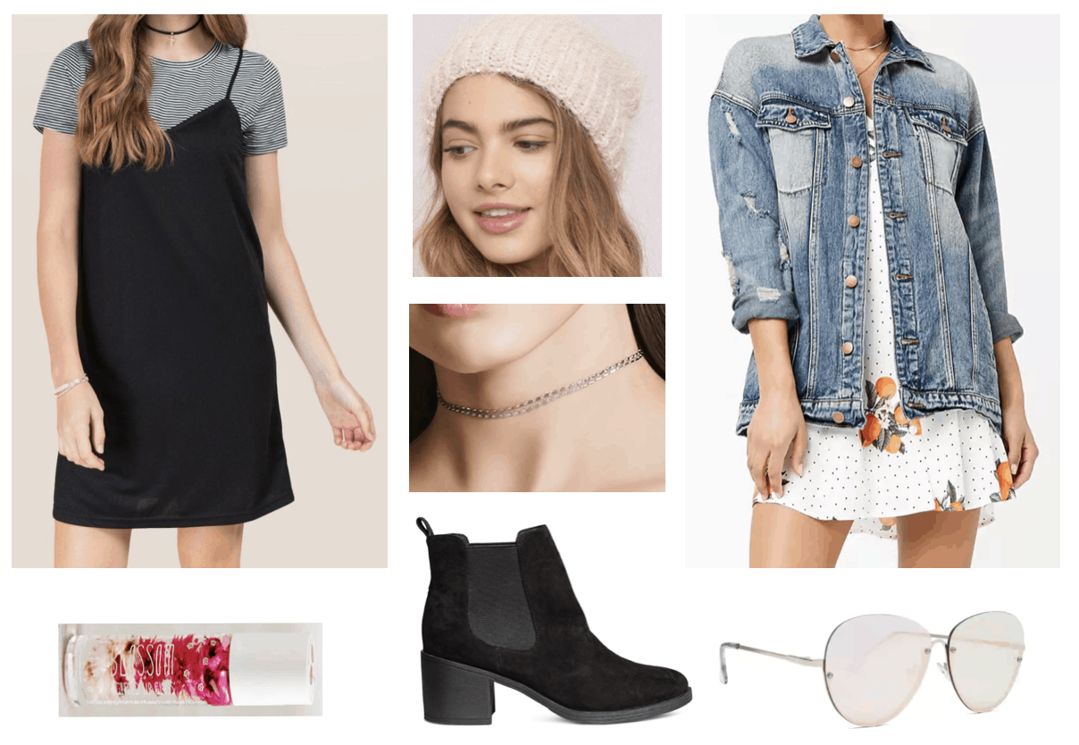 90's inspired outfit : T-shirt under dress - Les Berlinettes