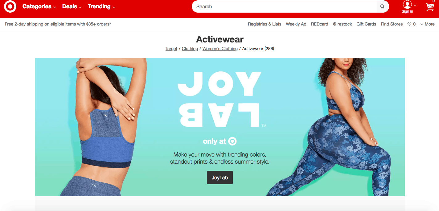 workout clothes website