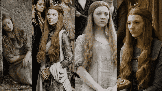 Natalie Dormer as Margaery Tyrell and Diana Rigg (playing Olenna Tyrell,  grandmother of Margaery). - 9GAG