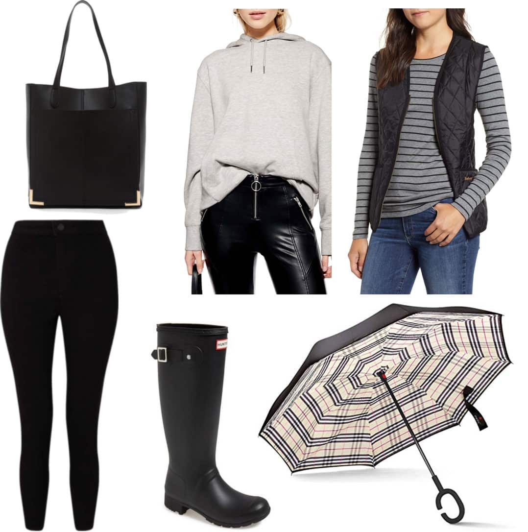 rainy cold weather outfits