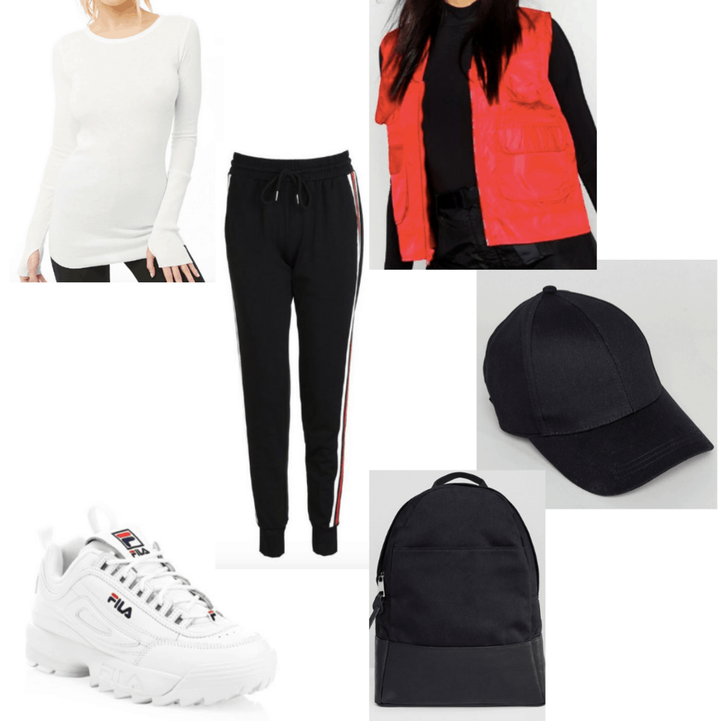 black and white fila outfit