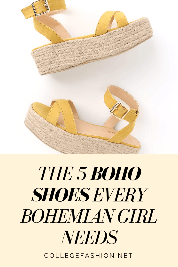 bohemian style footwear