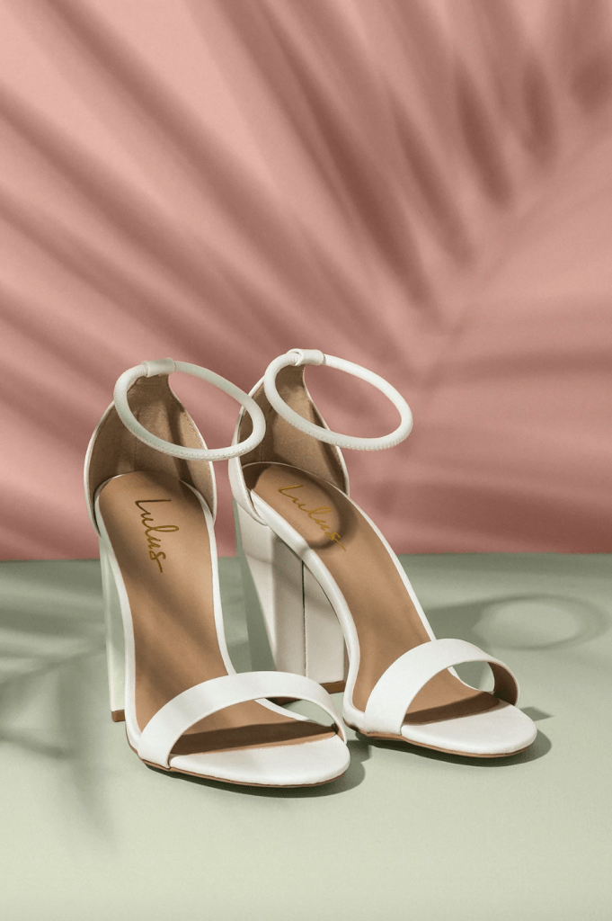 Women's Mirabel Strappy Heels - A New Day™ White 9.5 : Target
