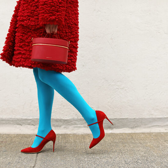 The New Ways to Wear Colorful Tights for Winter 2020 | Image