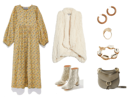 How to Wear Boho Peasant Dress Outfits This Winter