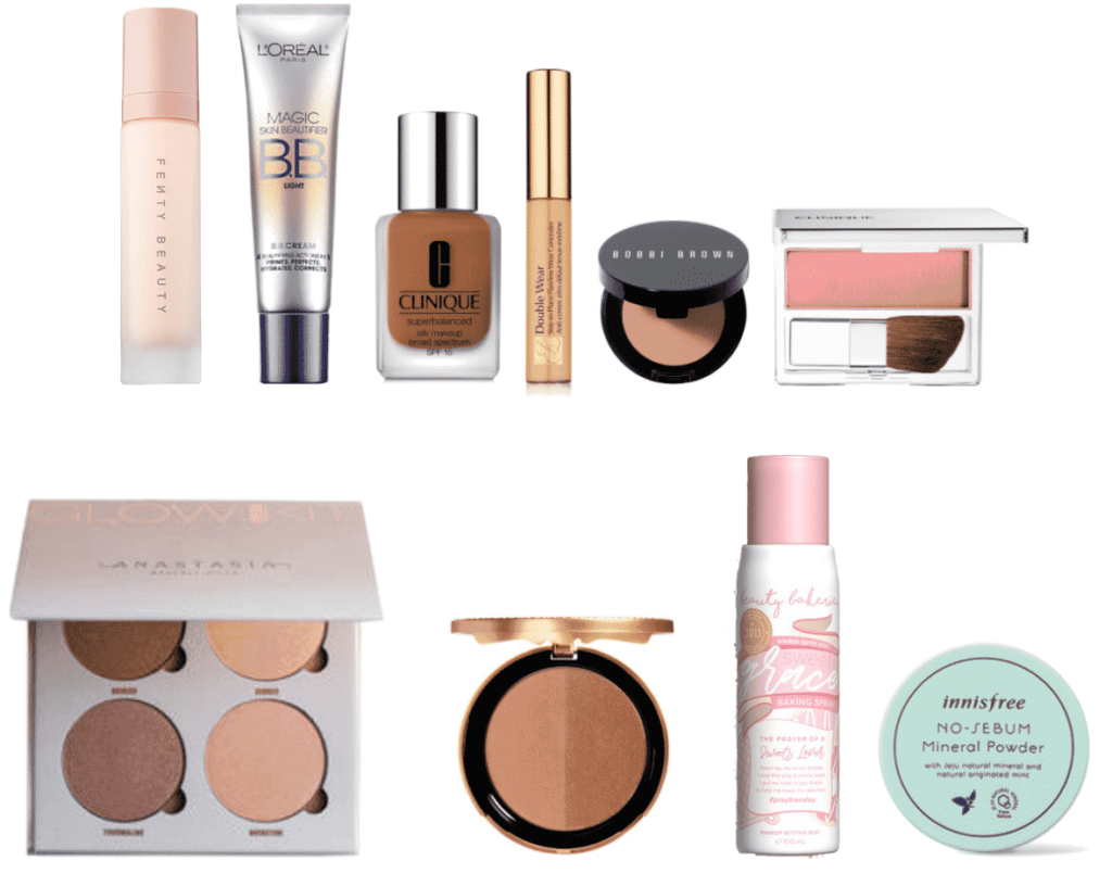 makeup products list