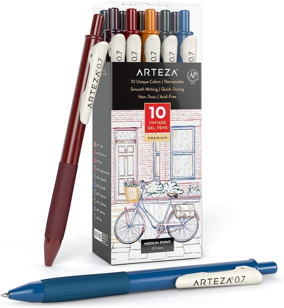 Arteza vintage gel pens