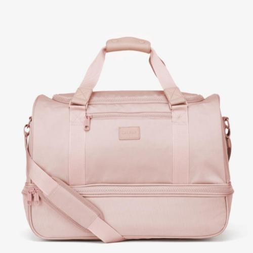 Calpak weekender bag in pink