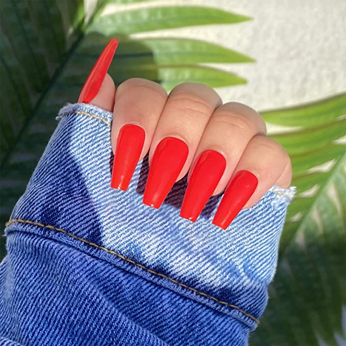 Red coffin nails from Amazon