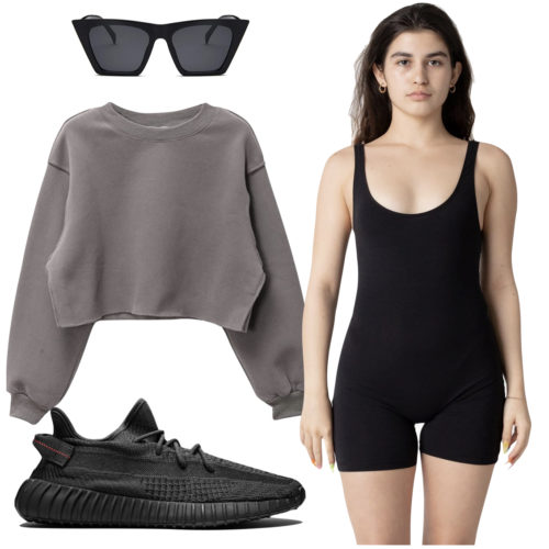 Black yeezys  Runners outfit, Black yeezys, Outfit inspiration spring