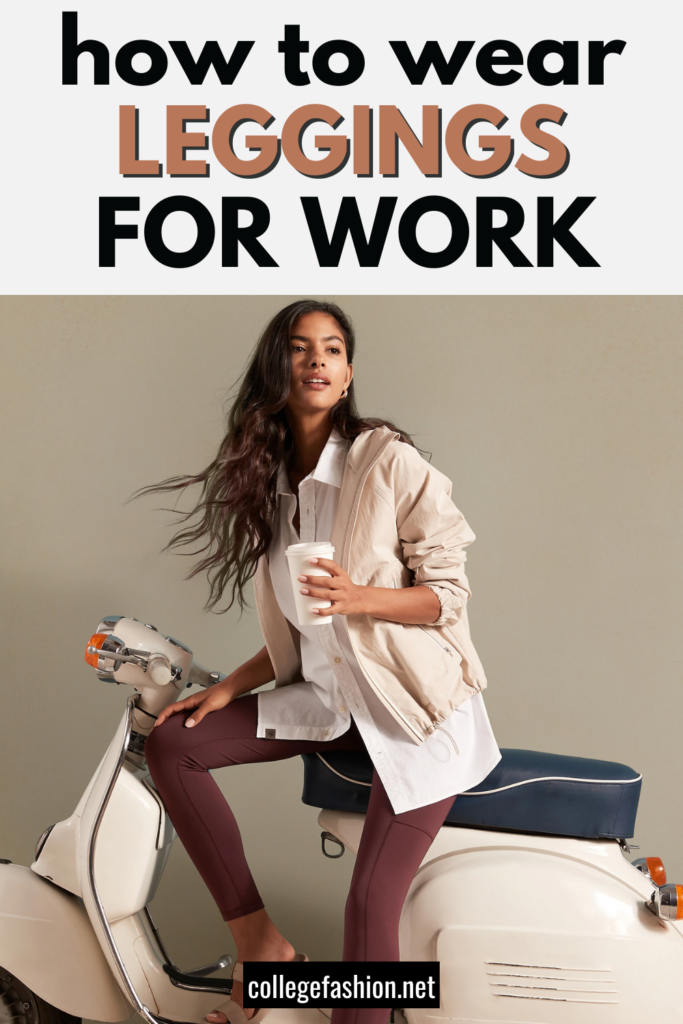 Four ways to wear leggings to work  Business casual outfits for work, Work  outfits women, Casual work outfits