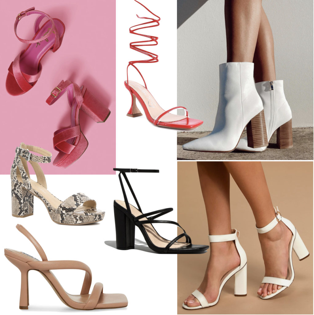 College Fancy Shoes Heels - platform heels, lace-up heels, ankle-strap sandals, pointed toe ankle booties, everyday shoes