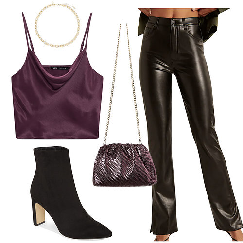 How to Wear Faux Leather Pants & Leggings (10+ Outfit Ideas) - College  Fashion