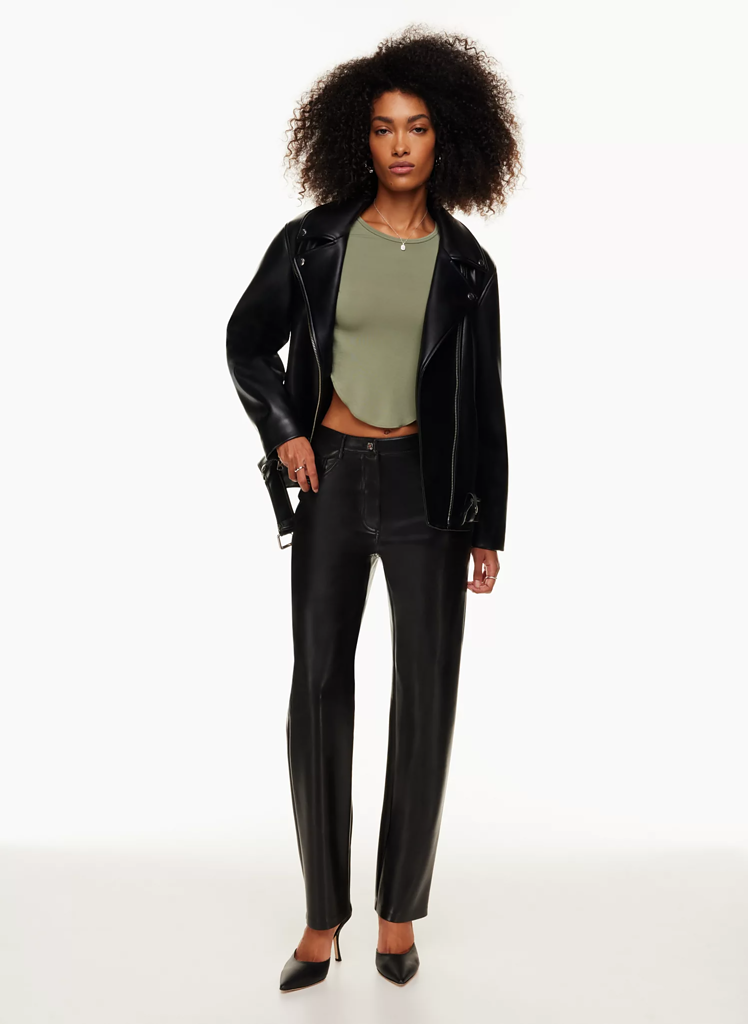 What to Wear with Leather Pants