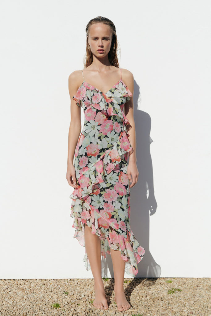 Zara Ruffled Floral Dress 683x1024 