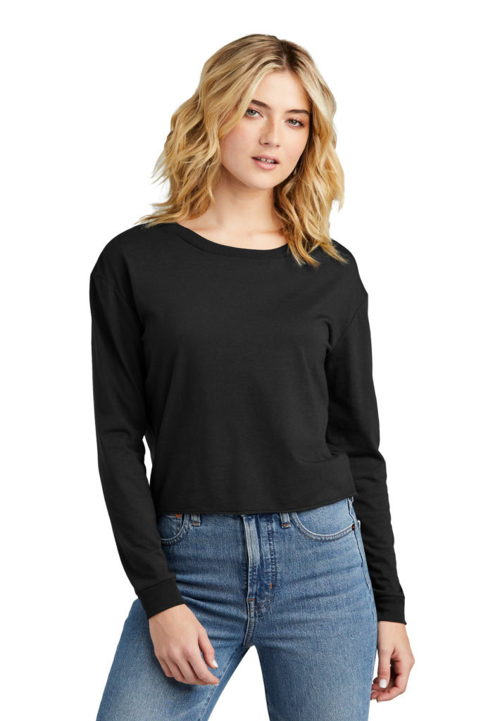 District DT141 Womens Perfect Tri Midi Long Sleeve Tee