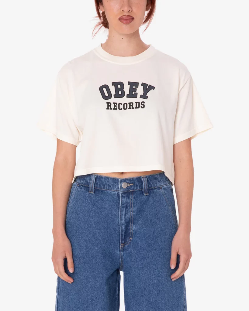 COLLEGAITE RECORDS WEEKEND CROP T-SHIRT
