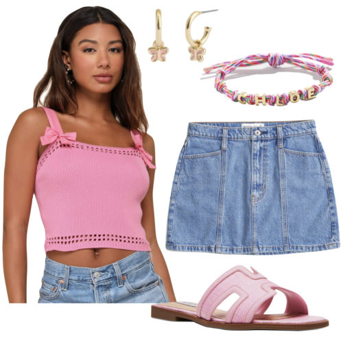 Casual Cute Girly Summer Outfit