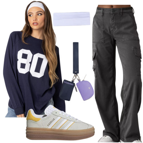 Cute College Outfit Cargo Pants