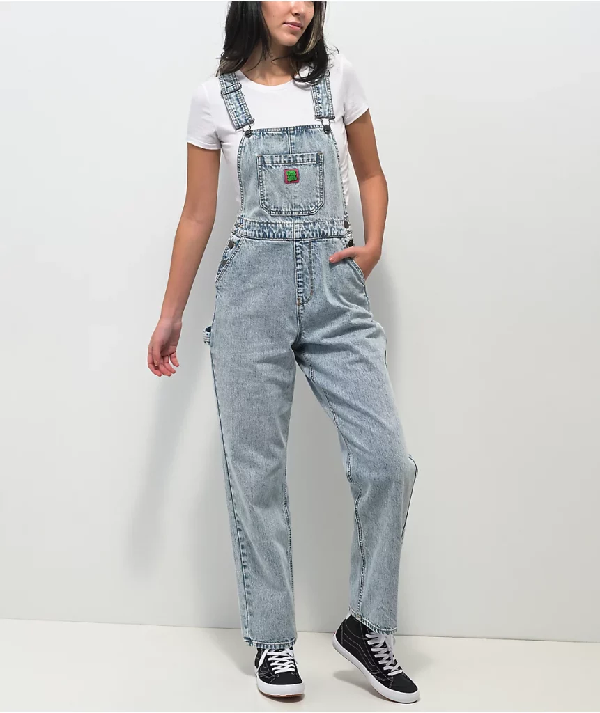 Empyre Suzie Light Wash Denim Overalls