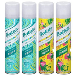 Batiste Dry Shampoo 4-pack in original and tropical scents
