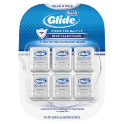 6 pack of Glide dental floss