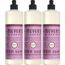 Mrs. Meyer's dish soap - 3 pack - peony scent