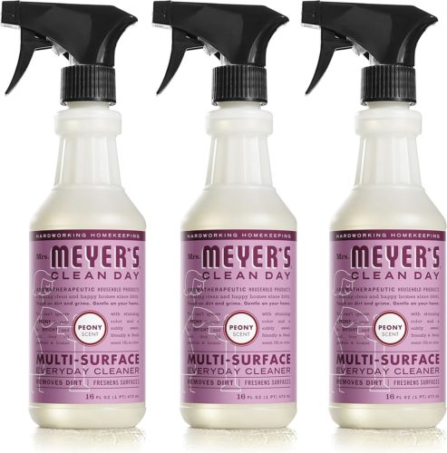 3 pack of Peony scent Mrs. Meyer's all-purpose cleaner