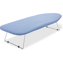 Amazon folding tabletop ironing board in blue for college dorm room