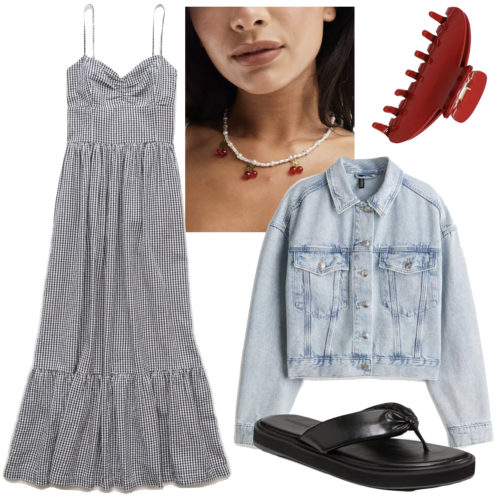 Lake Day BBQ Outfit maxi dress