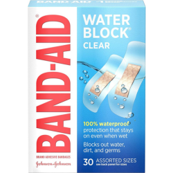 Clear water block band-aids