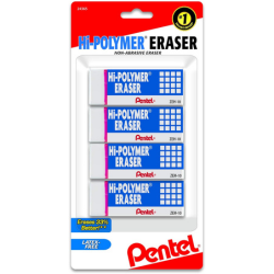 Pentel erasers 4 pack