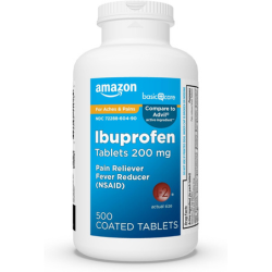 Amazon brand ibuprofen 500 tablet bottle