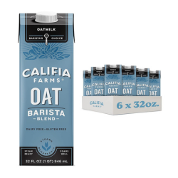 Bulk pack of Califa farms oat milk - shelf stable for college