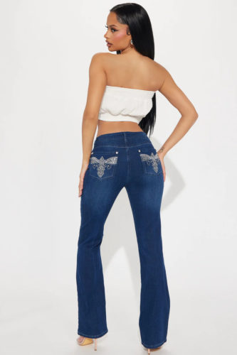 Fashion Nova Stretch Embellished Jeans