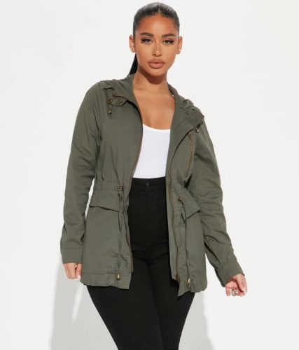 FashionNova Utility Jacket Hooded