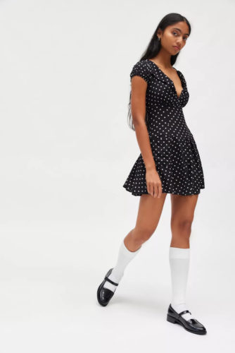 UO Polka Dot Mini Dress