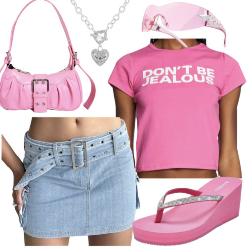 Y2K Bimbo Aesthetic Accessories Outfit