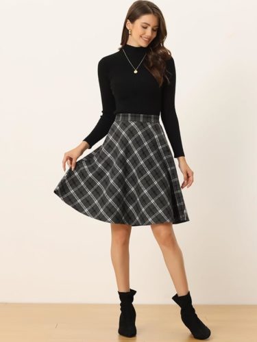 Plaid skirt from Amazon