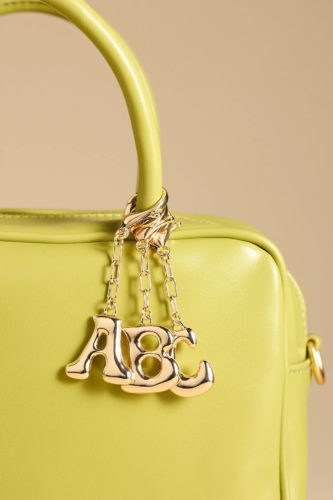 Anthropologie Bubble Letter Bag Charm